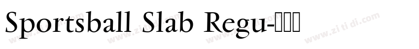 Sportsball Slab Regu字体转换
